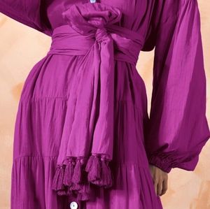 Erika Pena MARADO Purple Rumba Tassle Belt